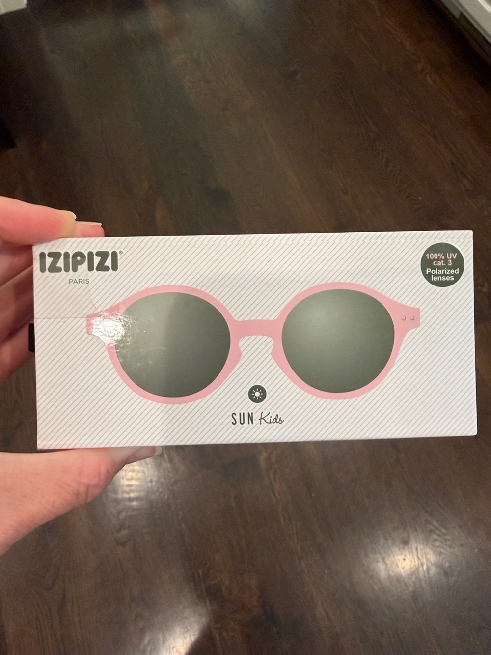 NWT IZIPIZI Kids SUN Polarized Sunglasses - Pink Frame